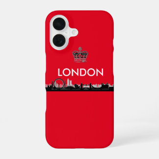 Coque iPhone 16 Rouge britannique Londres