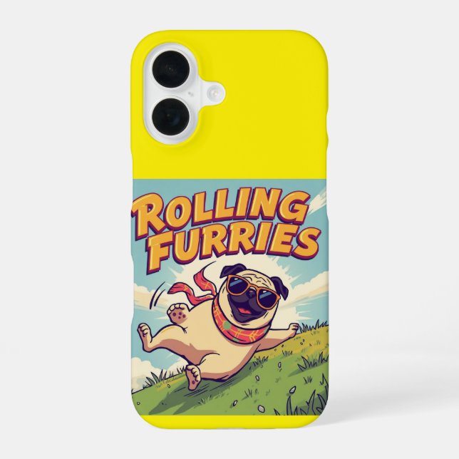 Coque iPhone 16 Rouler dans le bonheur (Verso)