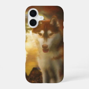 COQUE iPhone 16 ROYAUME LUNAIRE HUSKY SIBÉRIEN