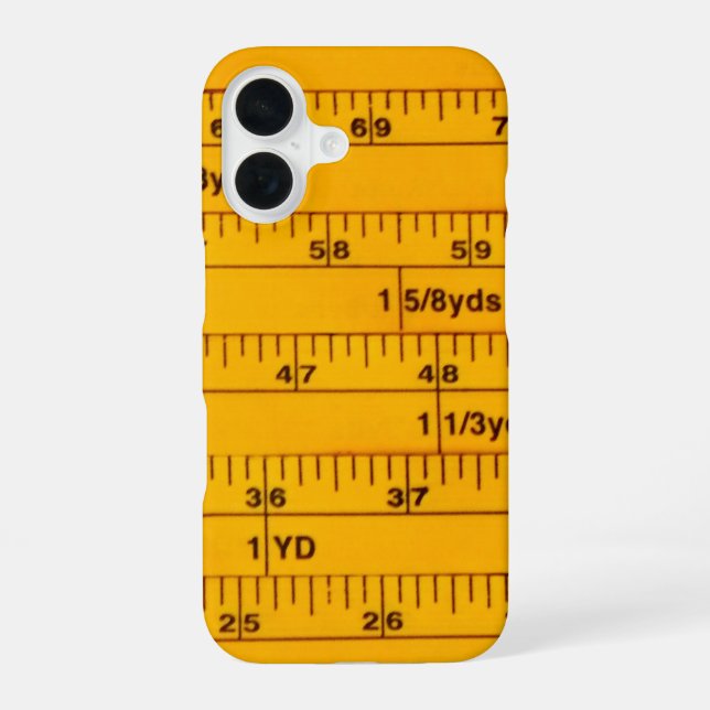 Coque iPhone 16 Ruban à mesurer -  (Verso)