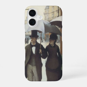Coque iPhone 16 Rue de Paris par temps de pluie