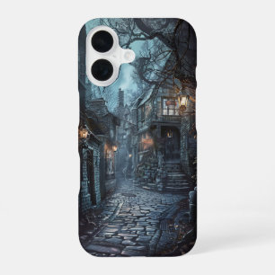 Coque iPhone 16 Rue gothique sombre