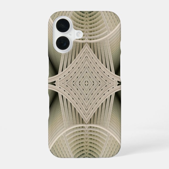 Coque iPhone 16 Sablier abstrait Art Déco Frolic (Verso)