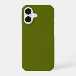 Coque iPhone 16 S'adapte à tous les téléphones - Olive Vert foncé
