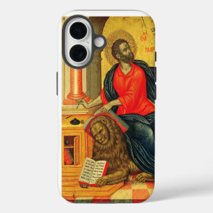Coque iPhone 16 Saint Marc l'évangéliste icône orthodoxe