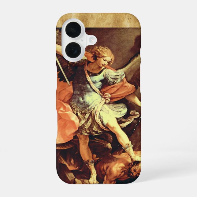 Coque iPhone 16 Saint Michel l'Archange (Verso)