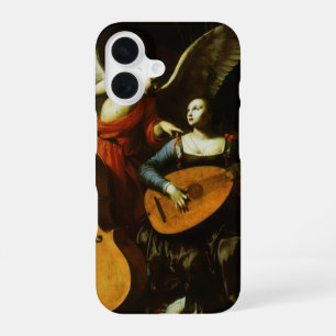 Coque iPhone 16 Sainte Cécile et l'ange par Carlo Saraceni