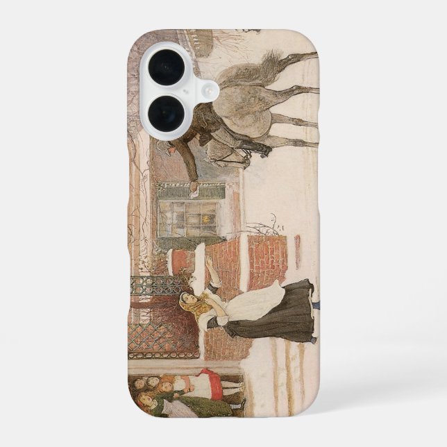 Coque iPhone 16 Salutation au facteur par Robert Walker Macbeth (Verso)