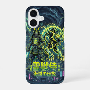 Coque iPhone 16 Samouraï Loup Foudre Raiju