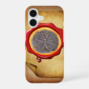 Coque iPhone 16 Sceau du parchemin de cire médici St. Stephen Tosc