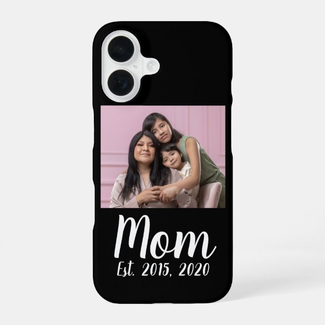 Coque iPhone 16 Scénario établi pour maman noire (Verso)