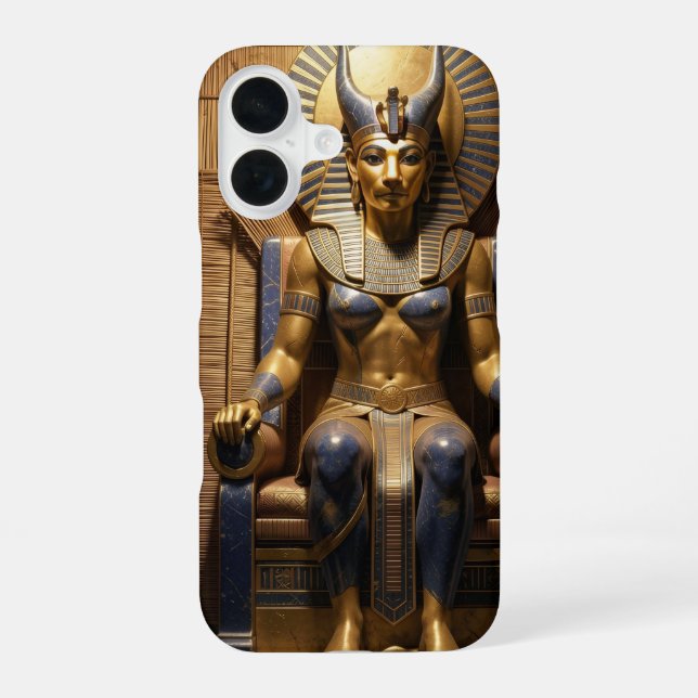 Coque iPhone 16 Sekhmet – Déesse de guerre à tête de lion (Verso)