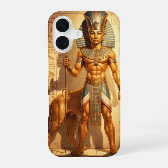 Coque iPhone 16 Sekhmet – Déesse de guerre à tête de lionne´3 (Verso)