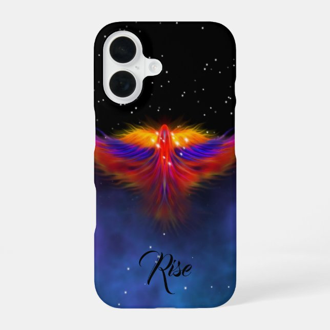 Coque iPhone 16 S'élever comme un phénix dans l'espace  (Verso)