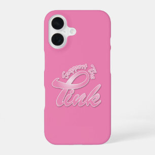 Coque iPhone 16 Sensibilisation au cancer du sein Soutenez le rose