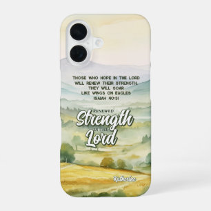 Coque iPhone 16 S'envoler sur les ailes comme l'aigle chrétien