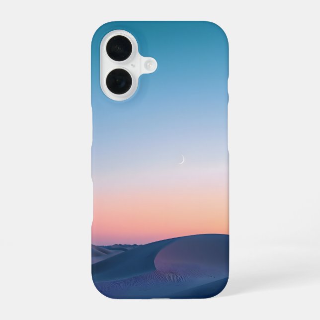 Coque iPhone 16 Sérénité du désert (Verso)