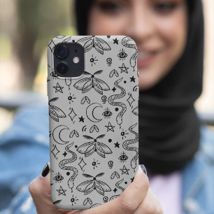 Coque iPhone 16 Serpent - Nuit Occulte Vintage