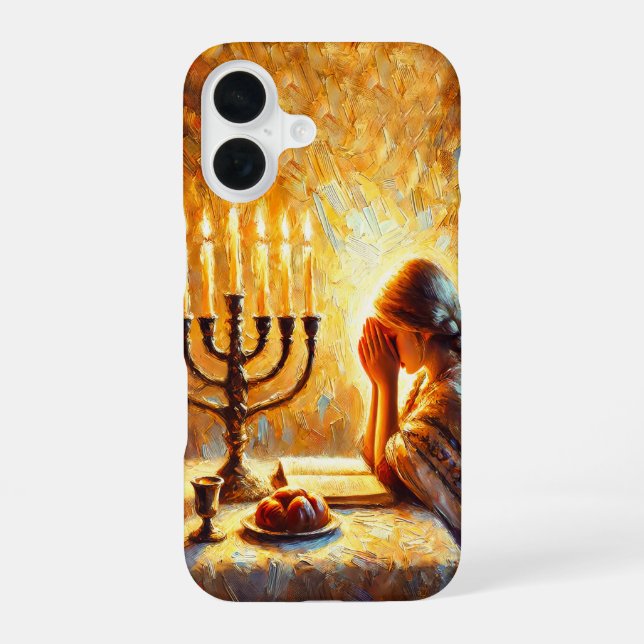 Coque iPhone 16 Shabbat shalom  (Verso)
