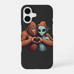 Coque iPhone 16 signe de la main de l'amour de Sasquatch bigfoot e
