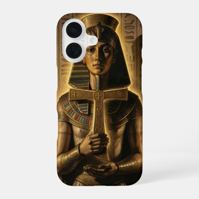 Coque iPhone 16 Signification du symbole de l'Ankh – Clé de la vie (Verso)