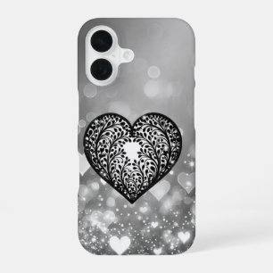 Coque iPhone 16 Silhouette Coeur Élégante