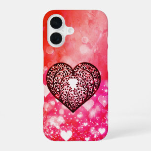 Coque iPhone 16 Silhouette Coeur Élégante