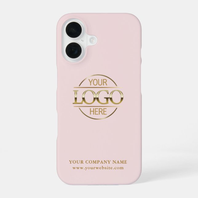 Coque iPhone 16 Simple Minimal Custom Business Company Logo (Verso)
