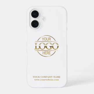 Coque iPhone 16 Simple Minimal Custom Business Company Logo