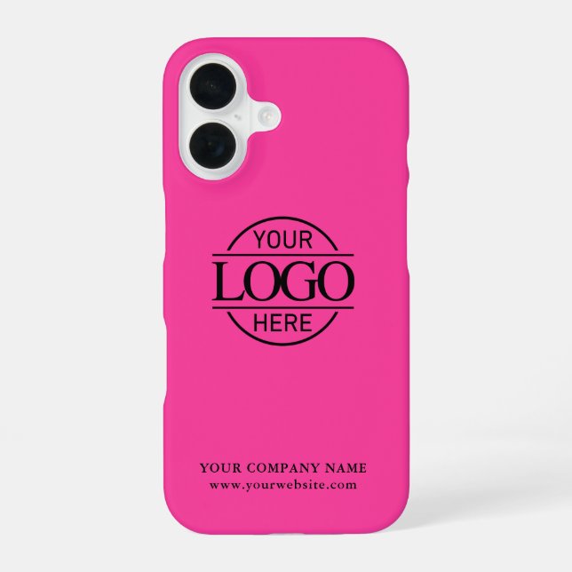 Coque iPhone 16 Simple Minimal Custom Business Company Logo iPhone (Verso)