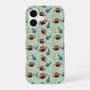 Coque iPhone 16 Simple Motif américain de football