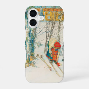 Coque iPhone 16 Ski d'hiver par Carl Larsson