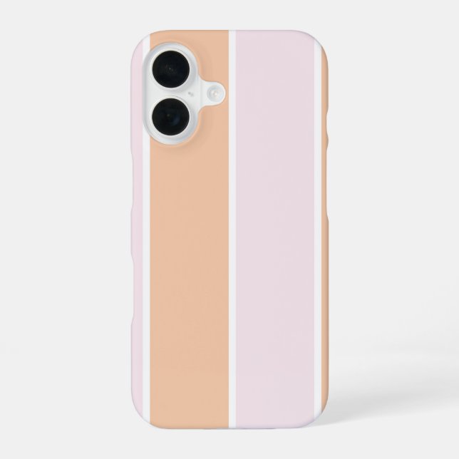 Coque iPhone 16 Soft Color Vertical Stripe Pattern Design (Verso)