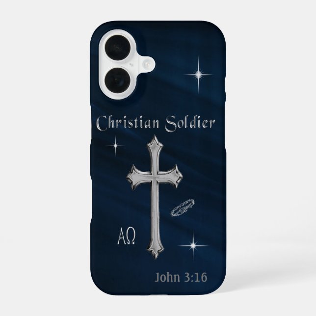 Coque iPhone 16 Soldat chrétien  (Verso)