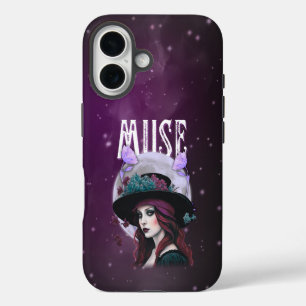 Coque iPhone 16 Sombre Muse Gothique - Esthétique Ensorcelante de