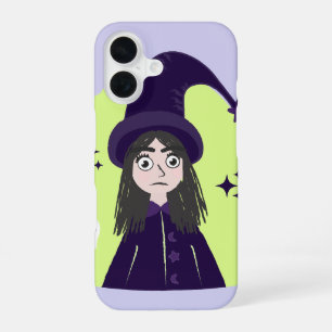 Coque iPhone 16 Sorcière Charmante Colère Mignonne