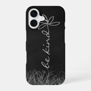Coque iPhone 16 Soyez Gentil Texte et Marguerite