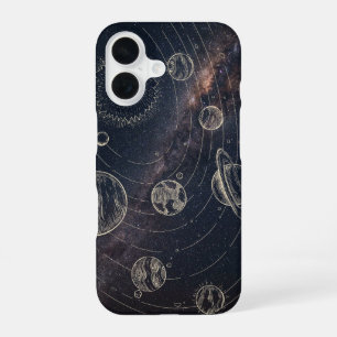 Coque iPhone 16 Space – Planètes et Galaxie