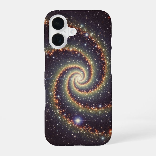 Coque iPhone 16 Spirale Galactique Vintage (Verso)