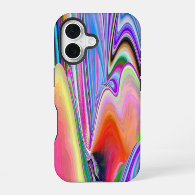 Coque iPhone 16 Spirit of Summer Breeze, Rainbowart Abstrait 3D (Verso)