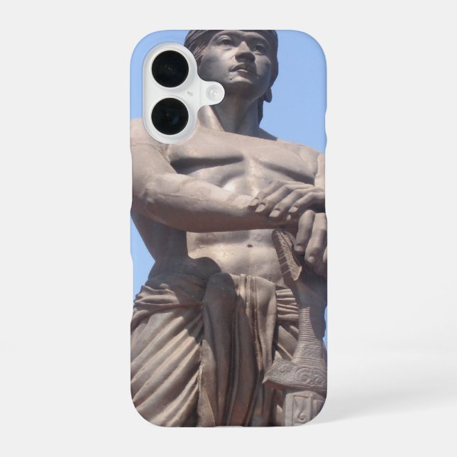Coque iPhone 16 statue de Lapu devant (Verso)