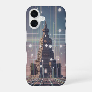 Coque iPhone 16 Structure Mystique de Pixel-Arcade Vintage