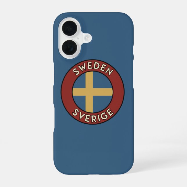 Coque iPhone 16 Suède Sverige (Verso)