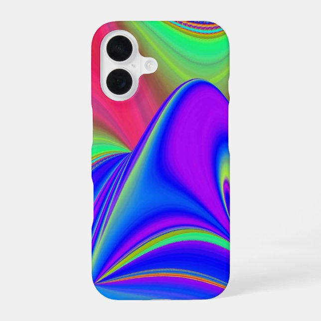 Coque iPhone 16 Summerfeel, Rainbowart 3D Abstrait (Verso)