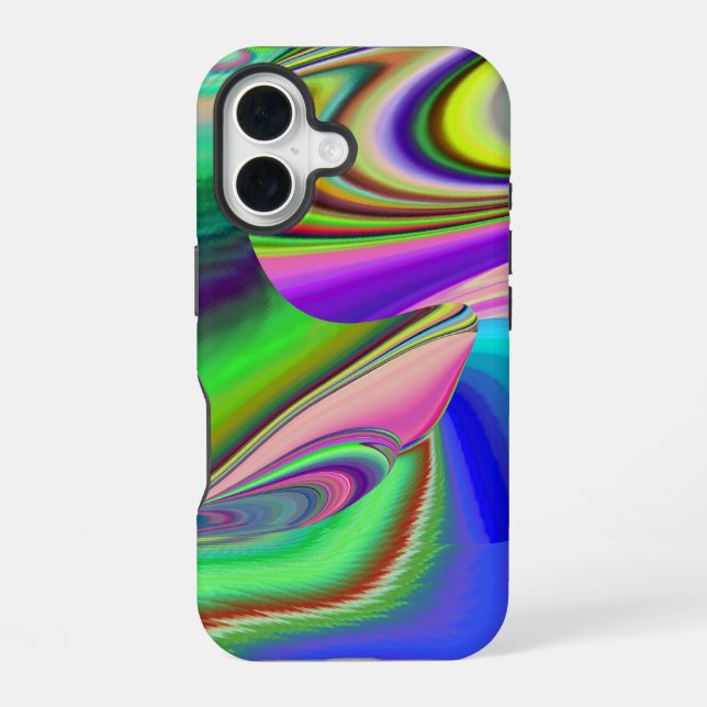 Coque iPhone 16 Summerfeel, Rainbowart 3D Abstrait (Verso)