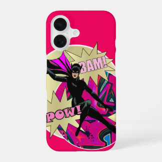 Coque iPhone 16 Superhéros féminin rétro