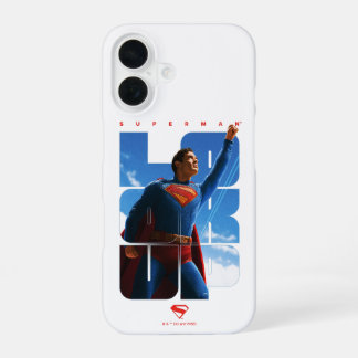 Coque iPhone 16 Superman regarde Pose