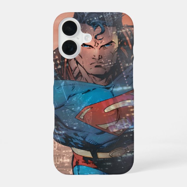 Coque iPhone 16 Superman - Rouge (Verso)