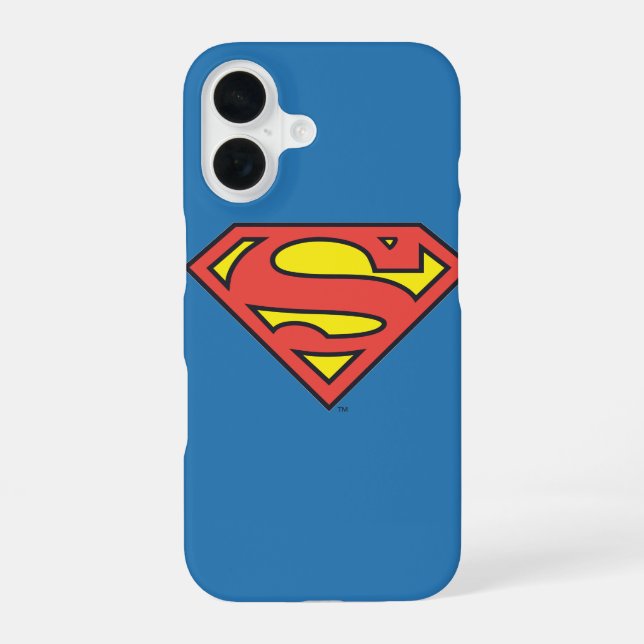 Coque iPhone 16 Superman S-Shield | Logo Superman (Verso)
