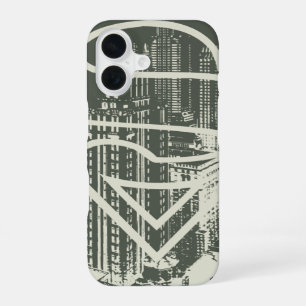 Coque iPhone 16 Superman Stylisé Logo Green Metropolis